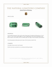 10.89 Ct. Tourmaline from Mozambique Appraisal