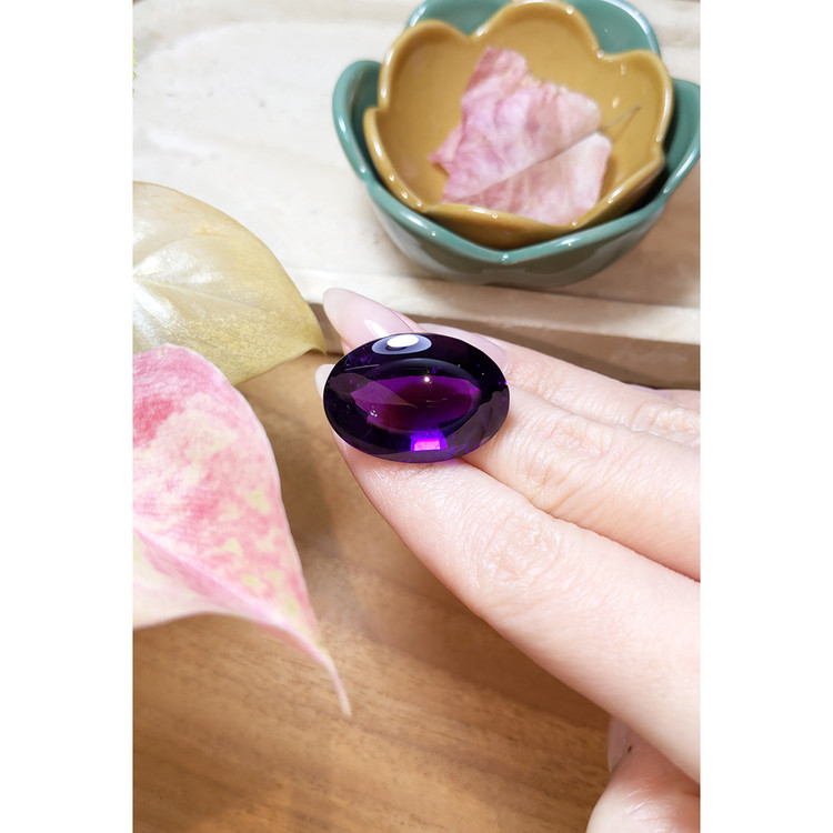 46.56 Ct. Cabochon Amethyst from Brazil