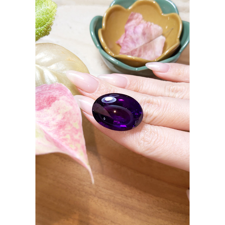 46.56 Ct. Cabochon Amethyst from Brazil