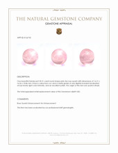20.31 Ct. Pink Star Rose Quartz from Brazil Appraisal