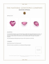 1.56 Ct. Spinel from Tanzania Appraisal