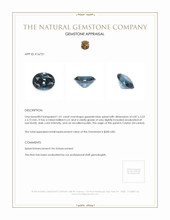 1.01 Ct. Spinel from Ceylon (Sri Lanka) Appraisal