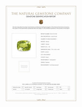 1.50 Ct. Green (Lime Green) Peridot from Pakistan Scan Report