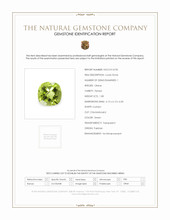 1.08 Ct. Peridot from Pakistan Scan Report