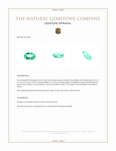 0.48 Ct. Green Paraiba Tourmaline from Africa Appraisal