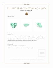 5.22 Ct. Green Paraiba Tourmaline from Africa Appraisal