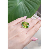 18.45 Ct. Peridot from Burma (Myanmar) Life Style