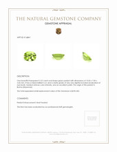 2.52 Ct. Green Peridot from Burma (Myanmar) Appraisal