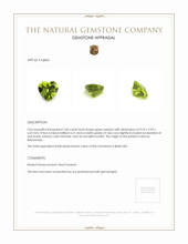 3.60 Ct. Peridot from Burma (Myanmar) Appraisal