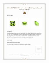 2.52 Ct. Green Peridot from Burma (Myanmar) Appraisal