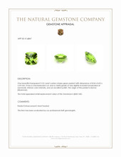 2.52 Ct. Peridot from Burma (Myanmar) Appraisal