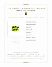 2.28 Ct. Green Peridot from Burma (Myanmar) Scan Report