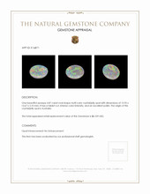 4.87 Ct. Crystal/Jelly Opal from Australia Appraisal