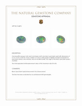 3.68 Ct. Multi Color Black Opal (Dark Opal) from Australia Appraisal