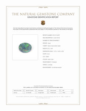 3.68 Ct. Multi Color Black Opal (Dark Opal) from Australia Scan Report