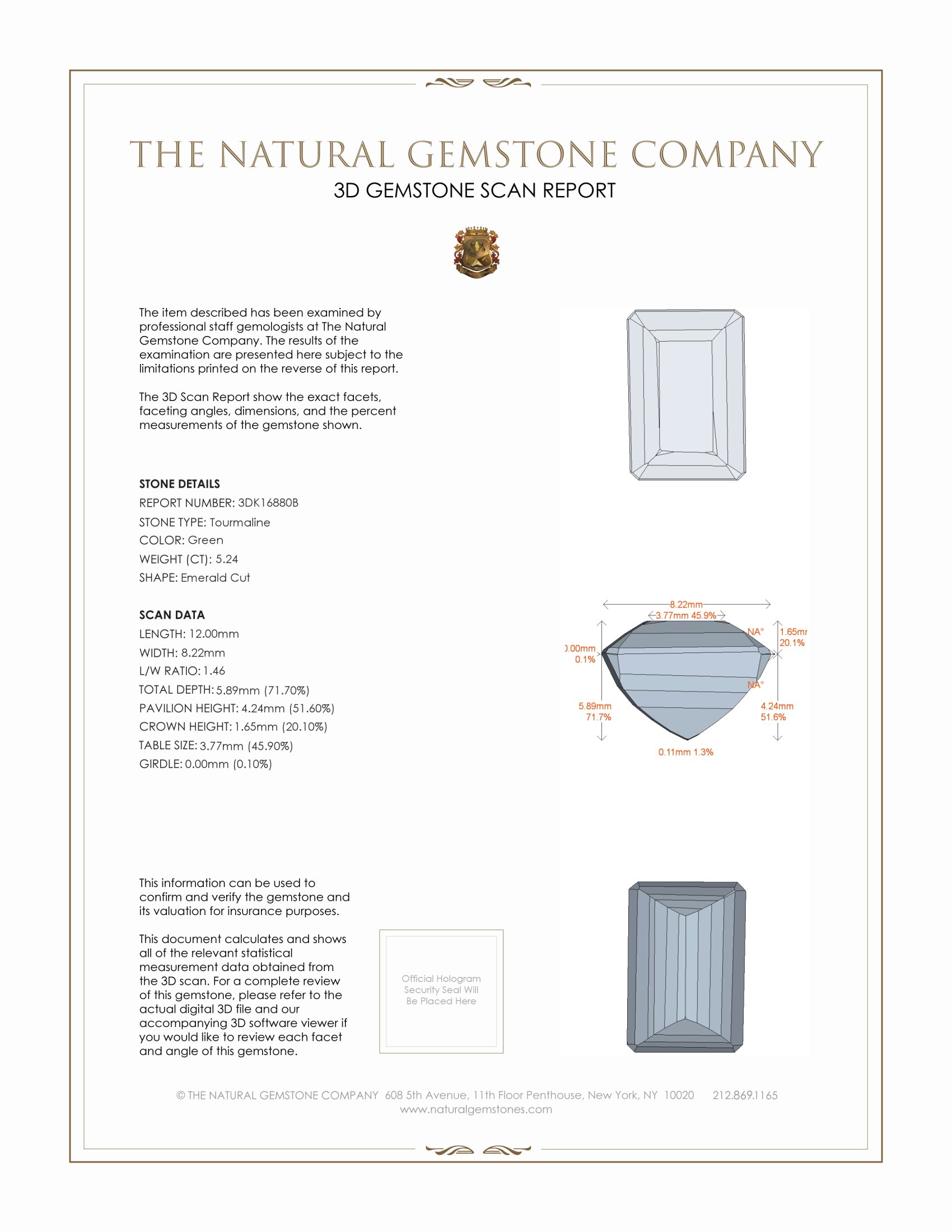 5.24 Ct. Tourmaline from Mozambique