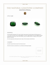 3.64 Ct. Tsavorite Garnet from Tanzania Appraisal