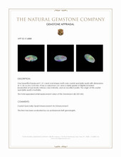 1.31 Ct. Multi Color Cabochon Crystal Opal (Jelly Opal) from Australia Appraisal