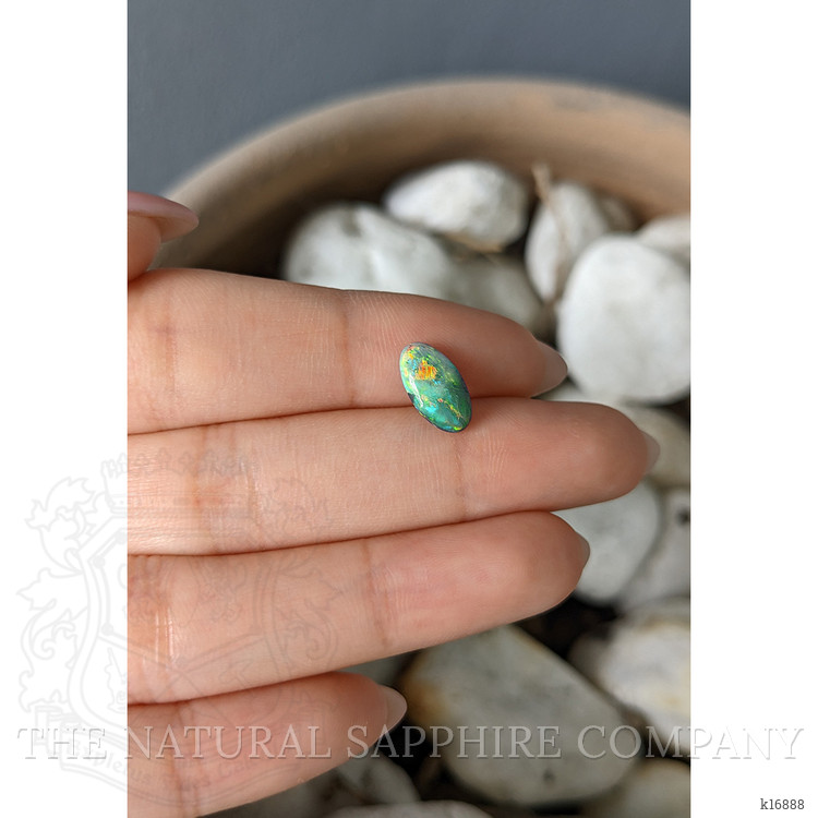 1.31 Ct. Cabochon Semi-Black Opal from Australia