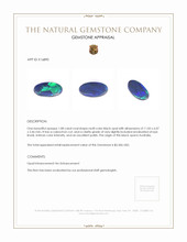 1.08 Ct. Cabochon Black Opal from Australia Appraisal