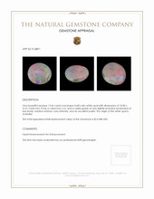 13.46 Ct. Cabochon White Opal from Australia Appraisal