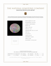 13.46 Ct. Cabochon White Opal from Australia Scan Report
