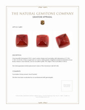 39.01 Ct. Cabochon Tourmaline from Africa Appraisal