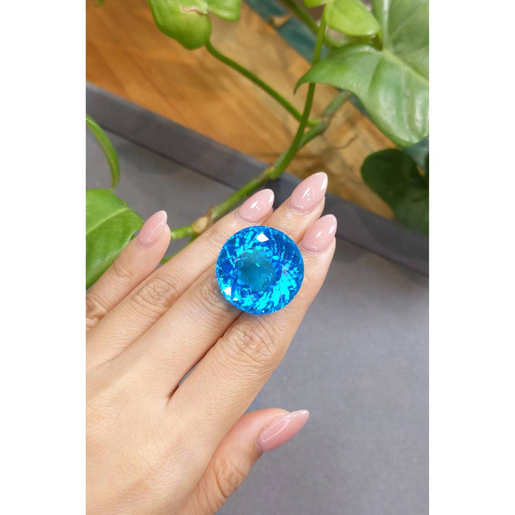 77.44 Ct. Swiss Blue Topaz from Brazil