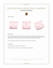 70.84 Ct. Cabochon Rose Quartz from Brazil Appraisal