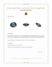 1.35 Ct. Spinel from Burma (Myanmar) Appraisal