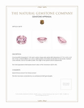 1.38 Ct. Spinel from Burma (Myanmar) Appraisal