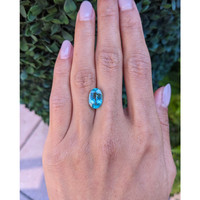 3.71 Ct. Paraiba Tourmaline from Mozambique Life Style