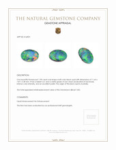 1.98 Ct. Black Opal from Australia Appraisal