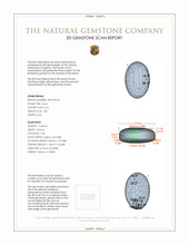 1.98 Ct. Black Opal from Australia 3 D Scan Report