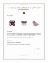 3.95 Ct. Purplish Pink Spinel from Tanzania Appraisal