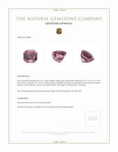 2.41 Ct. Pink Spinel from Tanzania Appraisal