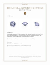 2.74 Ct. Violet Spinel from Tanzania Appraisal
