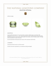 3.19 Ct. Chrysoberyl from Ceylon (Sri Lanka) Appraisal