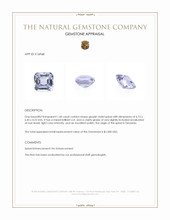 1.60 Ct. Greyish Violet Spinel from Tanzania Appraisal