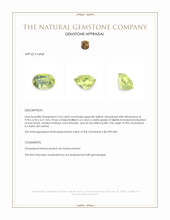 3.36 Ct. Chrysoberyl from Ceylon (Sri Lanka) Appraisal