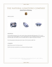2.26 Ct. Violet Spinel from Tanzania Appraisal