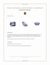 2.26 Ct. Purplish Grey Spinel from Tanzania Appraisal