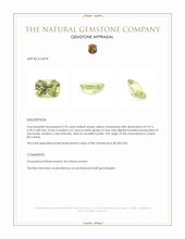 2.70 Ct. Chrysoberyl from Ceylon (Sri Lanka) Appraisal
