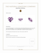 1.15 Ct. Purple Spinel from Tanzania Appraisal