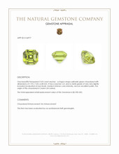 3.03 Ct. Chrysoberyl from Ceylon (Sri Lanka) Appraisal