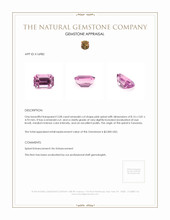 2.08 Ct. Spinel from Tanzania Appraisal