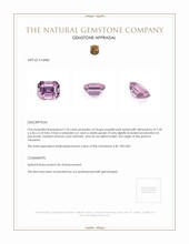 2.18 Ct. Purplish Pink Spinel from Tanzania Appraisal