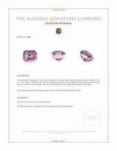 3.03 Ct. Pink Spinel from Tanzania Appraisal