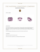 3.03 Ct. Pinkish Purple Spinel from Tanzania Appraisal