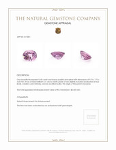 3.00 Ct. Purplish Pink Spinel from Tanzania Appraisal